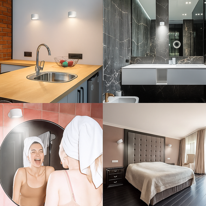 LAMPARA LED DE PARED INALAMBRICA RECARGABLE 360°