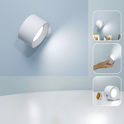 LAMPARA LED DE PARED INALAMBRICA RECARGABLE 360°