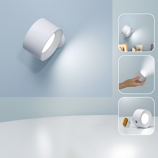 LAMPARA LED DE PARED INALAMBRICA RECARGABLE 360°